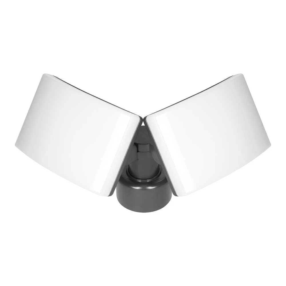 Orno TOS DUO LED 2x20W dvigubas sodo prožektorius su PIR, 2x1600lm, IP65, 4000K, PC, pilkas