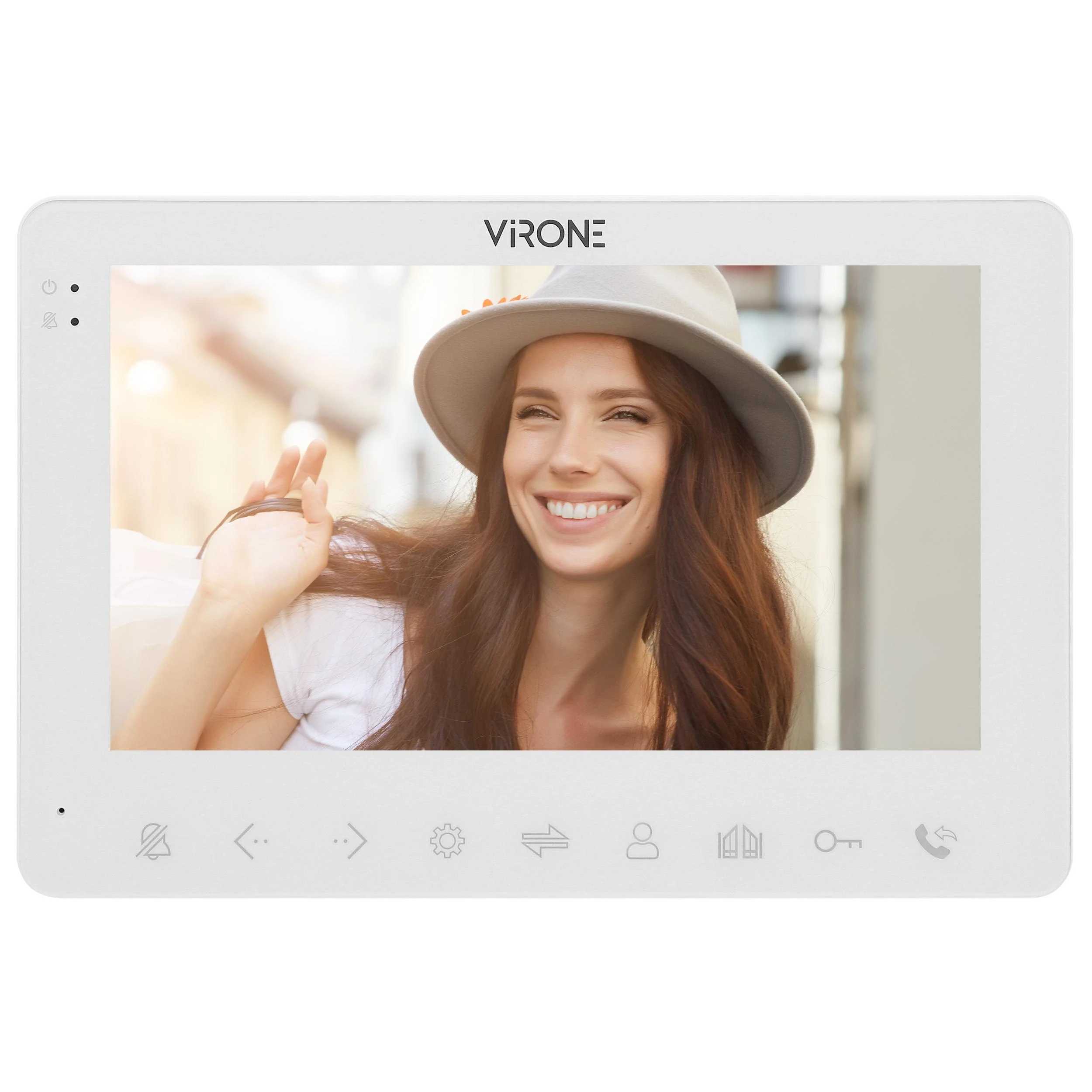 Orno Rinkinys Vaizdo domofono komplektas, be ragelio, spalvotas, LCD 7", OSD meniu, WI-FI + programėlė telefonui, vartų valdymas, baltas, VIFAR
