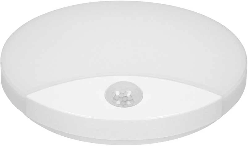 VIRAZON LED 15W, lubinis šviestuvas su judesio jutikliu, 1050lm, IP44, 4000K, pieniškas polikarbonatas, baltas