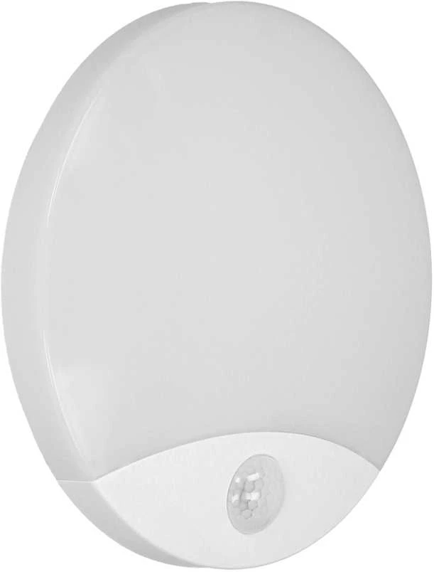 VIRAZON LED 15W, lubinis šviestuvas su judesio jutikliu, 1050lm, IP44, 4000K, pieniškas polikarbonatas, baltas
