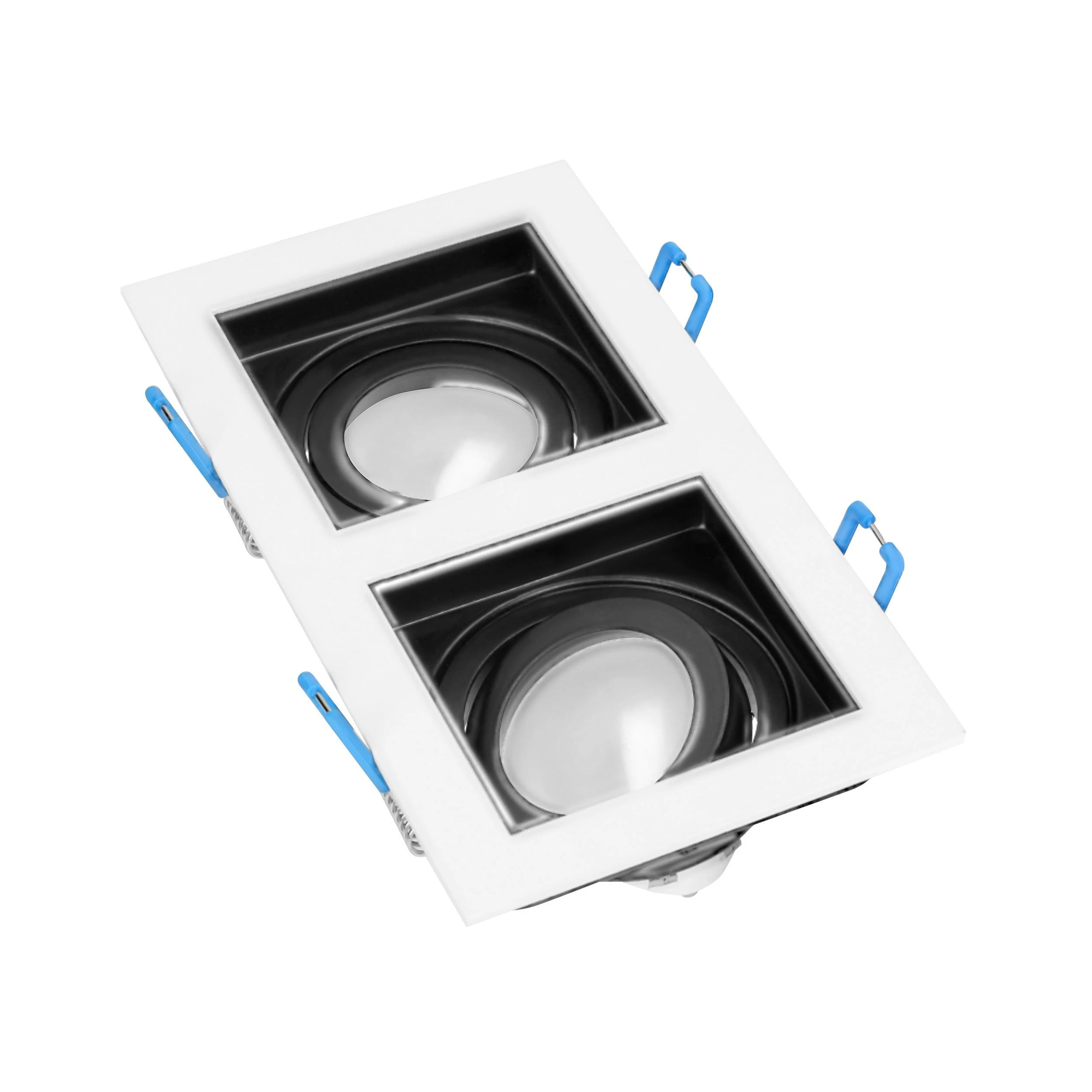 Orno YOP 2 dekoratyvinis rėmelis prožektoriui, MR16/GU10, maks. 2x50W, reguliuojamas, baltas ir juodas