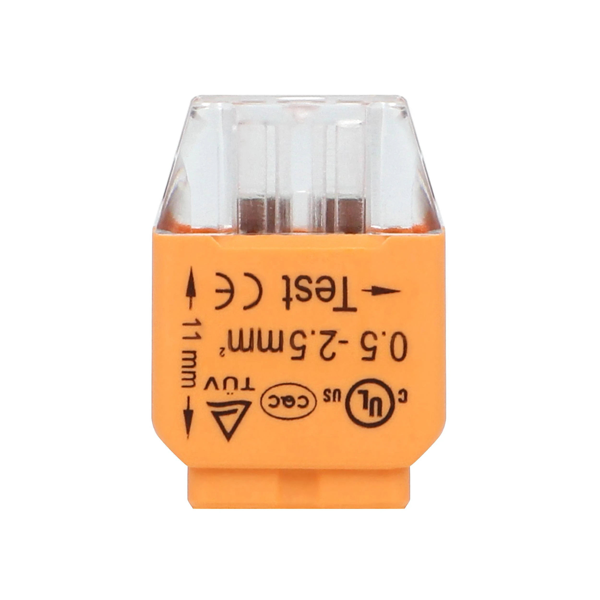 Orno Złączka 2 laidų įspaudžiama instaliacinė jungtis; 0,75–2,5 mm² laidui; IEC 300V/24A; 10 vnt.