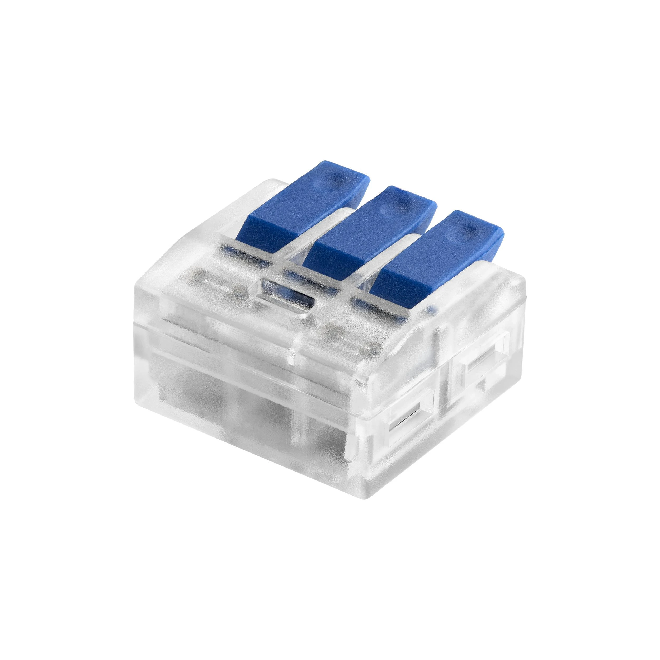 Orno Złączka 3 laidų kompresinė instaliacinė jungtis; bet kokiam 0,75–4 mm² laidui; IEC 450 V / 32 A; 6 vnt. lizdinėje pakuotėje.