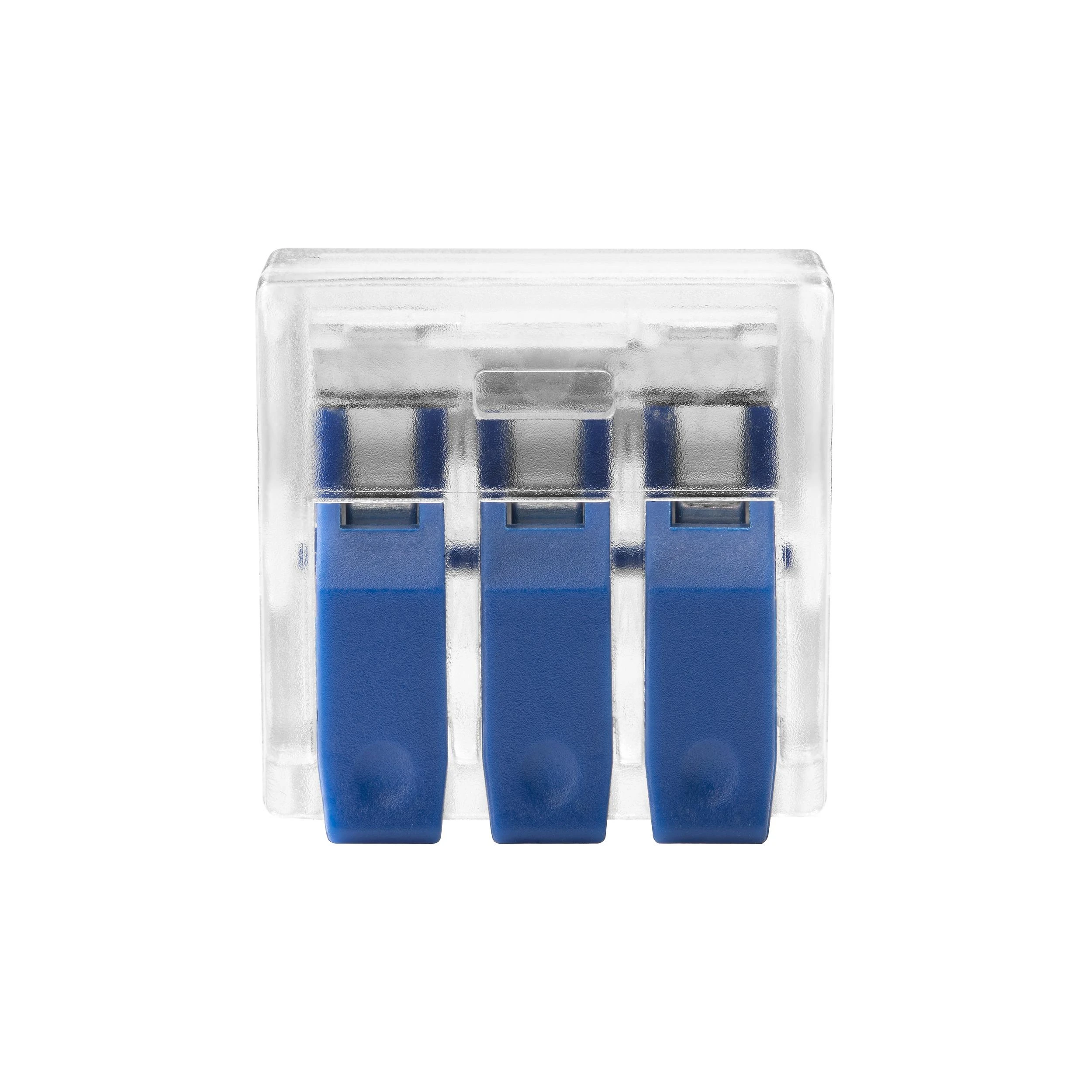 Orno Złączka 3 laidų kompresinė instaliacinė jungtis; bet kokiam 0,75–4 mm² laidui; IEC 450 V / 32 A; 6 vnt. lizdinėje pakuotėje.