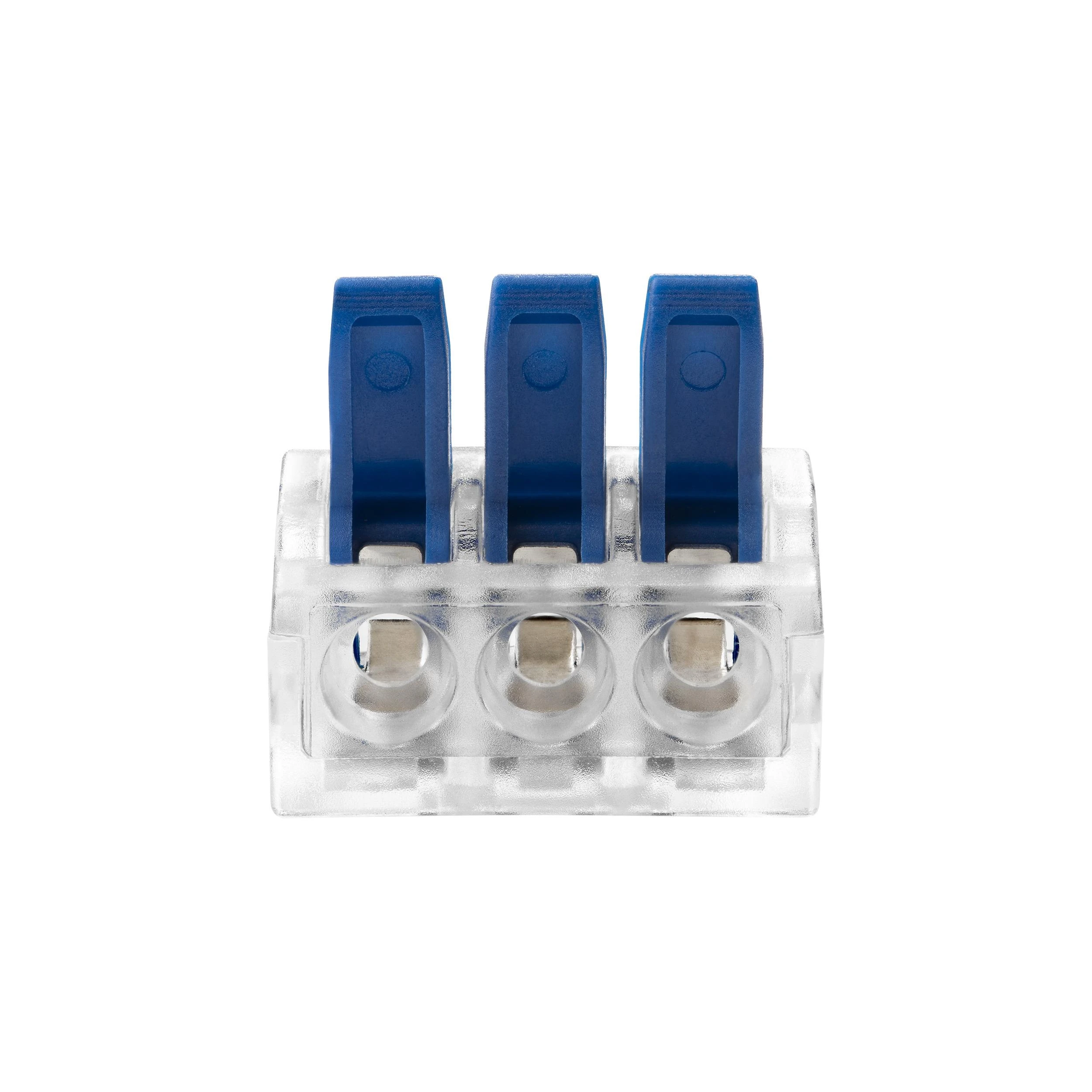 Orno Złączka 3 laidų kompresinė instaliacinė jungtis; bet kokiam 0,75–4 mm² laidui; IEC 450 V / 32 A; 6 vnt. lizdinėje pakuotėje.