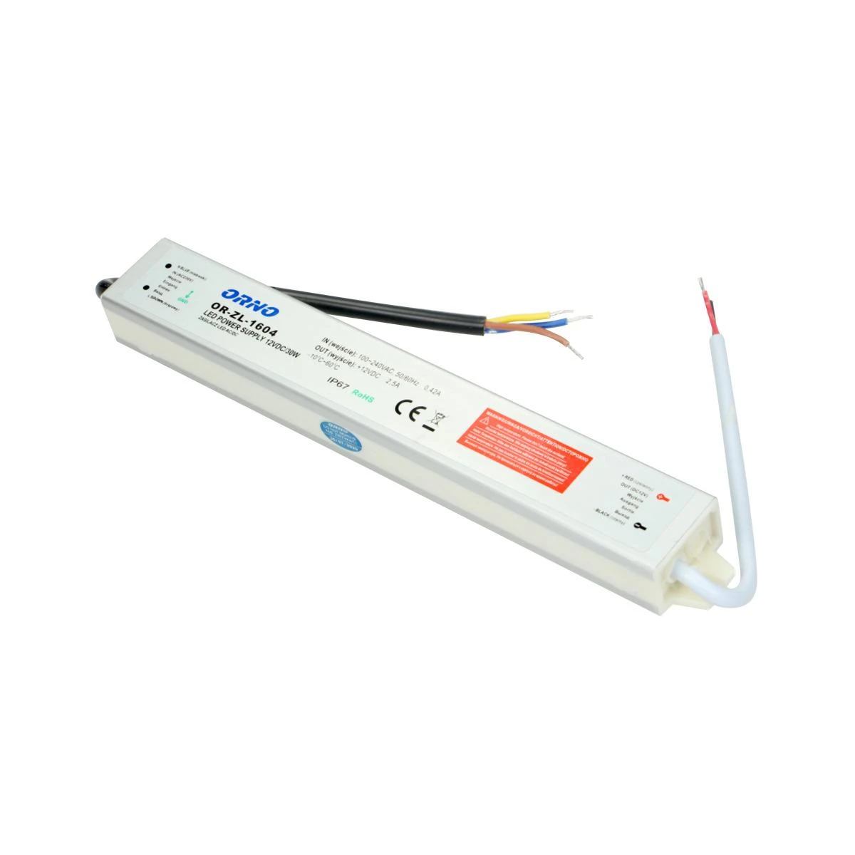 Orno Maitinimo šaltinis LED maitinimo šaltinis 12 VDC 30 W, IP67