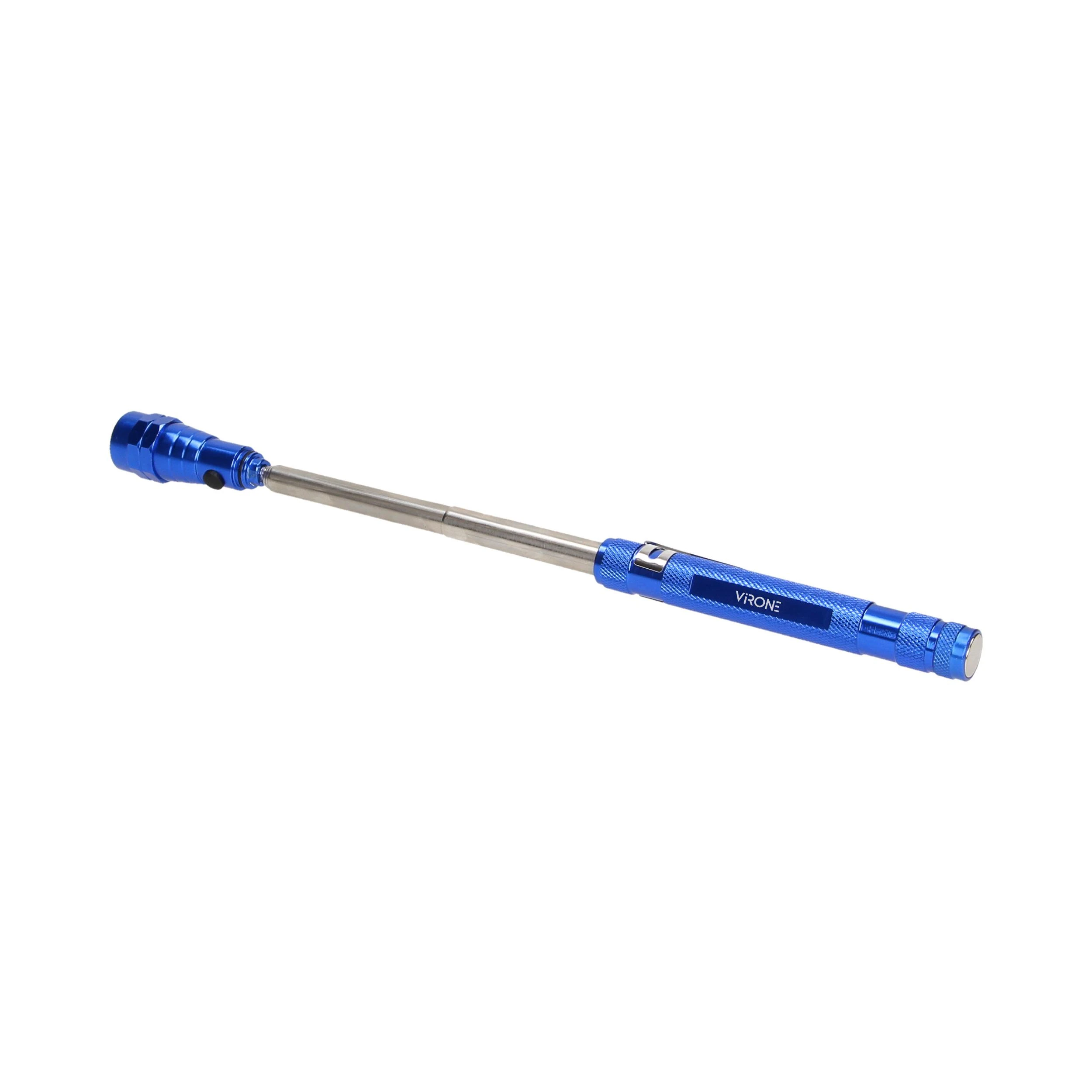 Orno Žibintuvėlis, Teleskopinis žibintuvėlis 17-57 cm, 3 LED, 4 x LR44, sulankstoma galvutė, magnetas