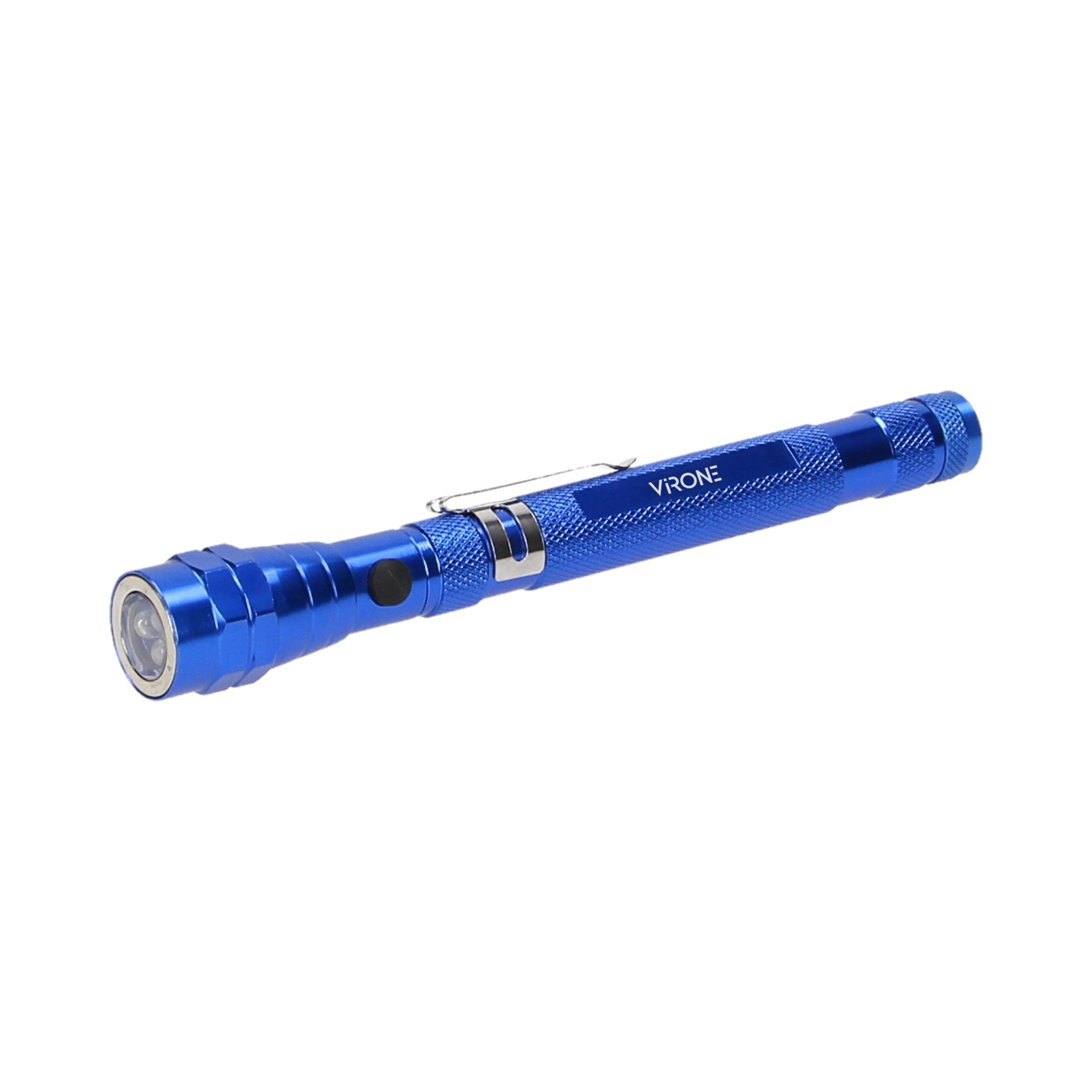 Orno Žibintuvėlis, Teleskopinis žibintuvėlis 17-57 cm, 3 LED, 4 x LR44, sulankstoma galvutė, magnetas