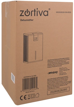 Sausintuvas Zortiva Sidabrinis Air Dehumidifier