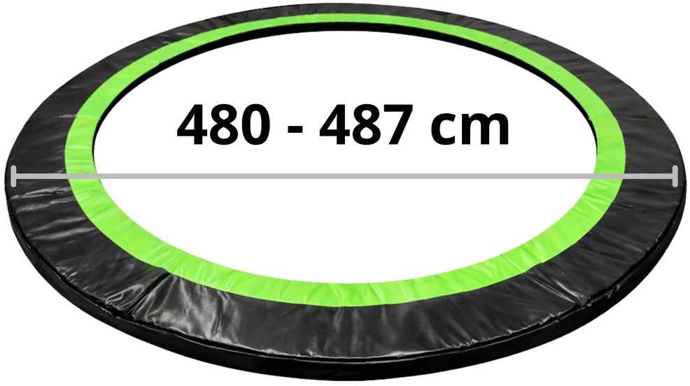 Batuto spyruoklių apsauga 480-487 cm, juoda-žalia