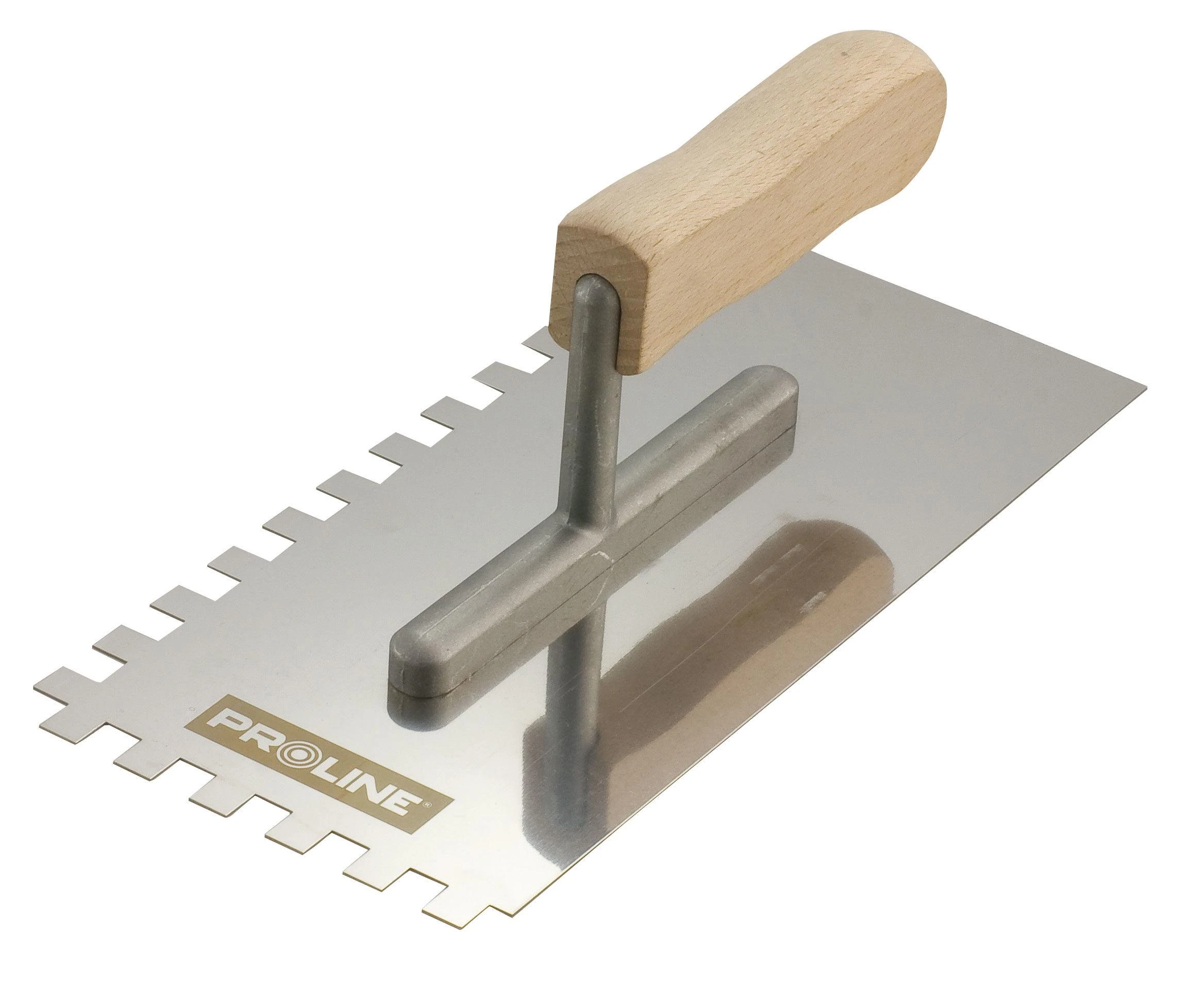 Paca Nerūdijančio plieno mentelė 270 * 130 mm, medinė rankena 12 * 12, aliuminio prolinas