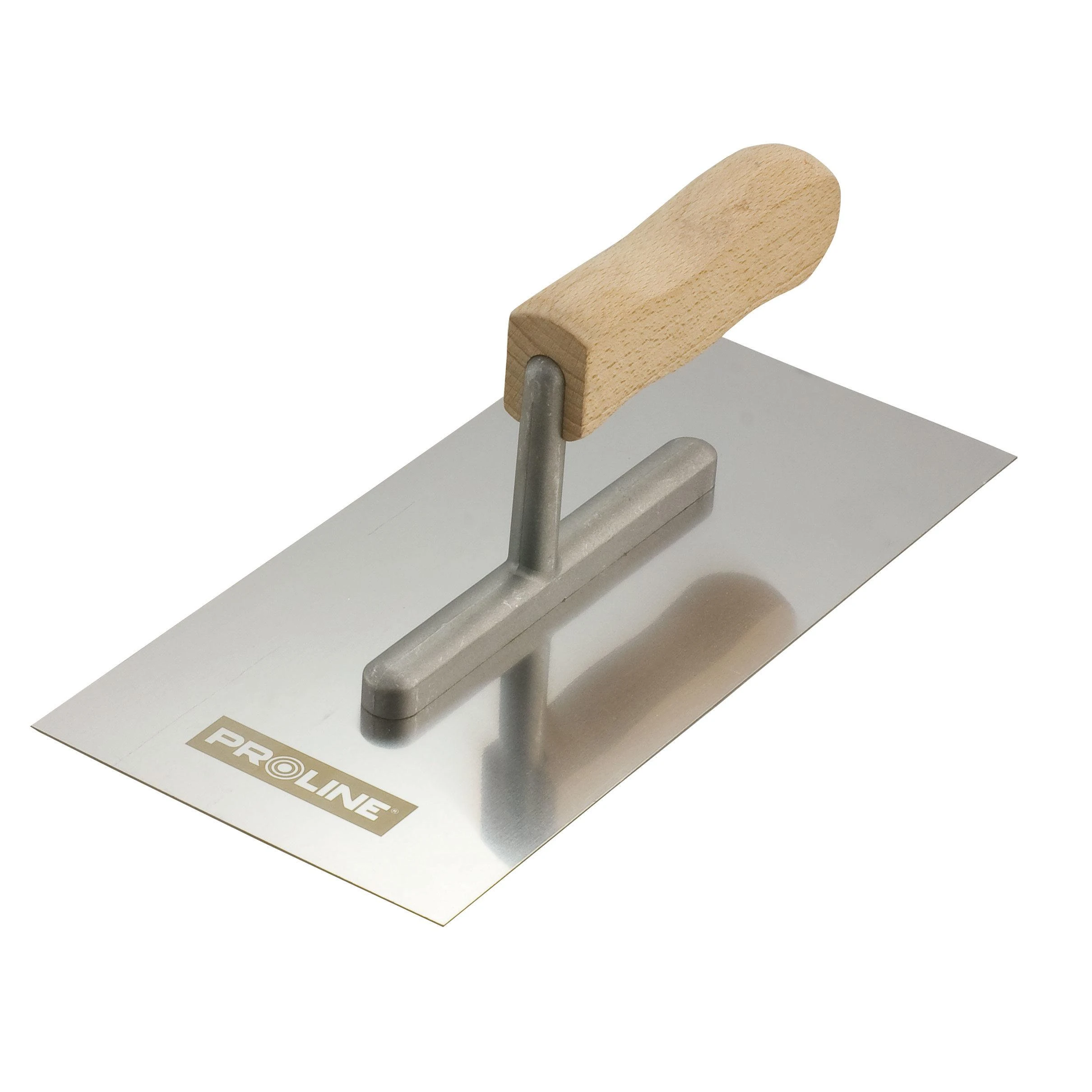 Paca Nerūdijančio plieno mentelė 580 * 130 mm lygi medinė rankena, proline