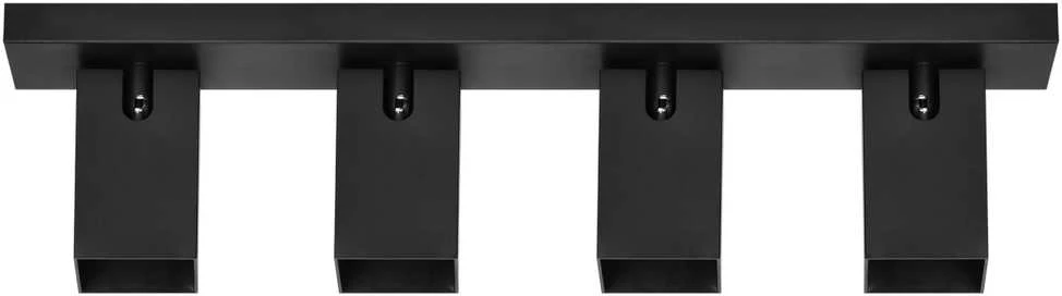 Orno KUBAR SP 4, sieninis-lubinis šviestuvas, 4xGU10, IP20, juodas
