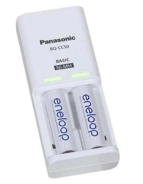 Eneloop įkroviklis K-KJ50MCC20E + 2 AA baterijos (1900mAh) Panasonic K-KJ50MCC20E Ni-MH