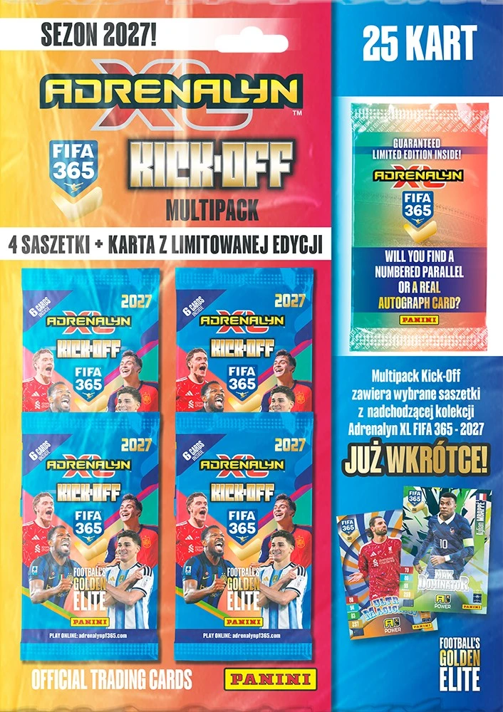 Panini Kolekcja Panini Kolekcija Kortos fifa 365 2027 multipack kick off