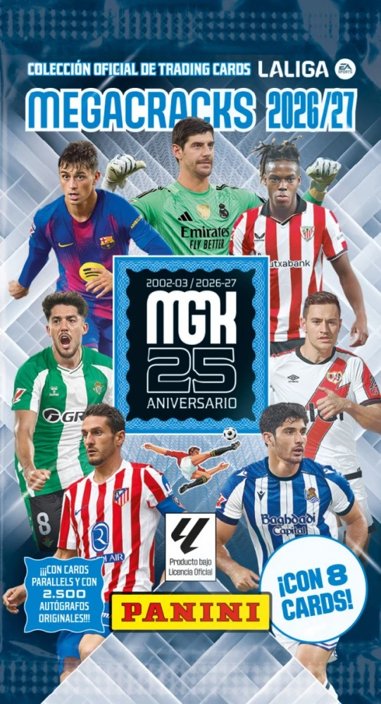 Panini Kolekcja Panini Kolekcija Kortos la liga 2027 saszetka display 50 vnt