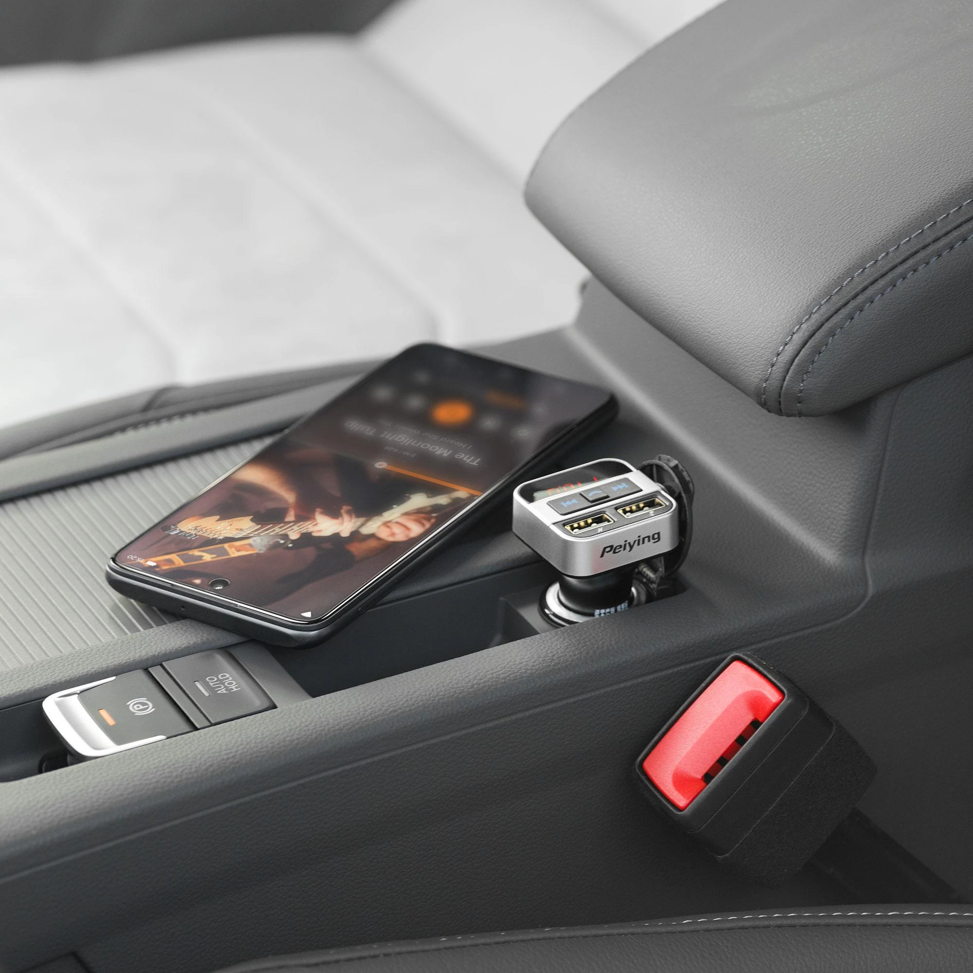 Peiying automobilinis moduliatorius 2xUSB