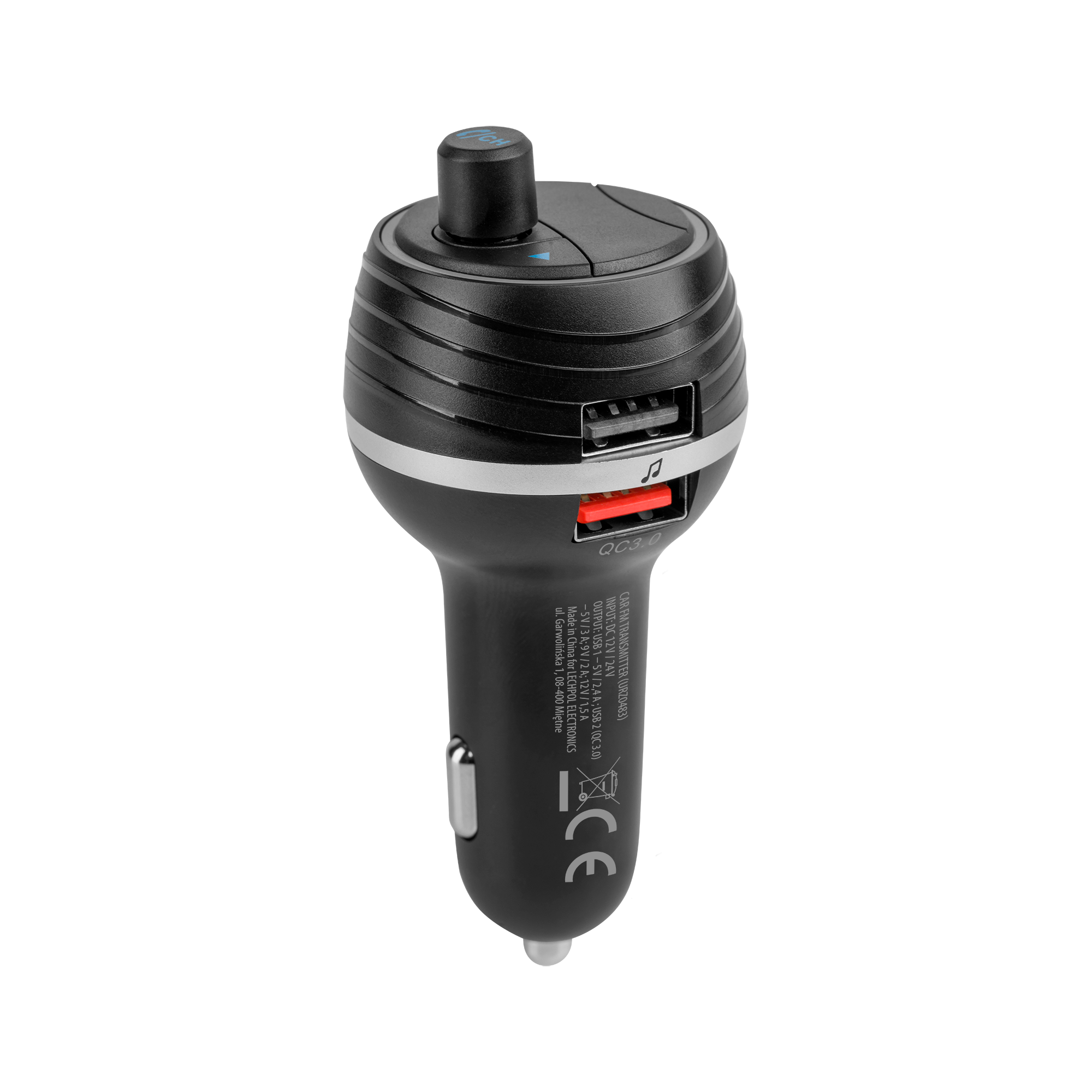 Peiying FM moduliatorius Bluetooth 2xUSB - Juodas