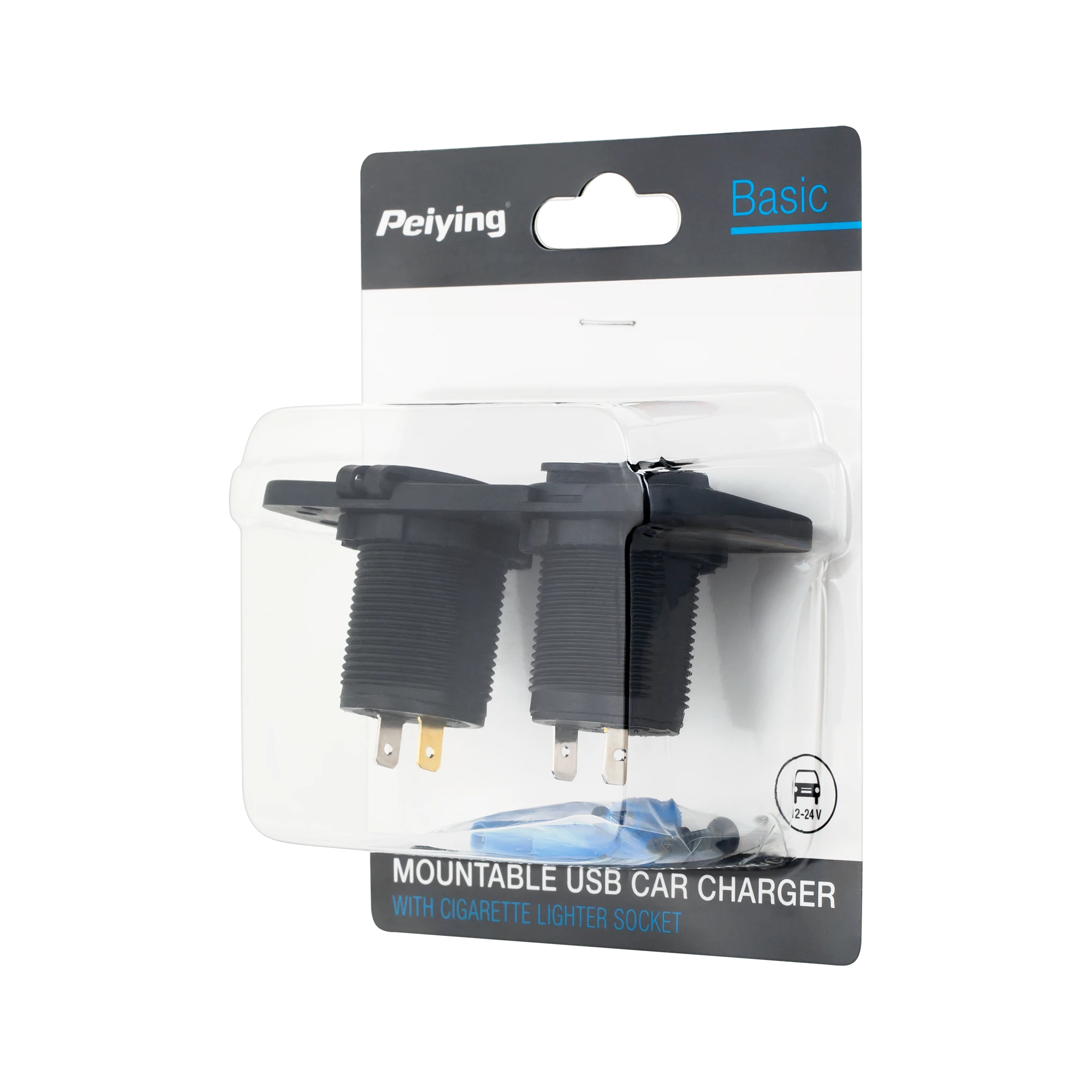 Peiying Montuojamas automobilinis įkroviklis 2xUSB 3100mA