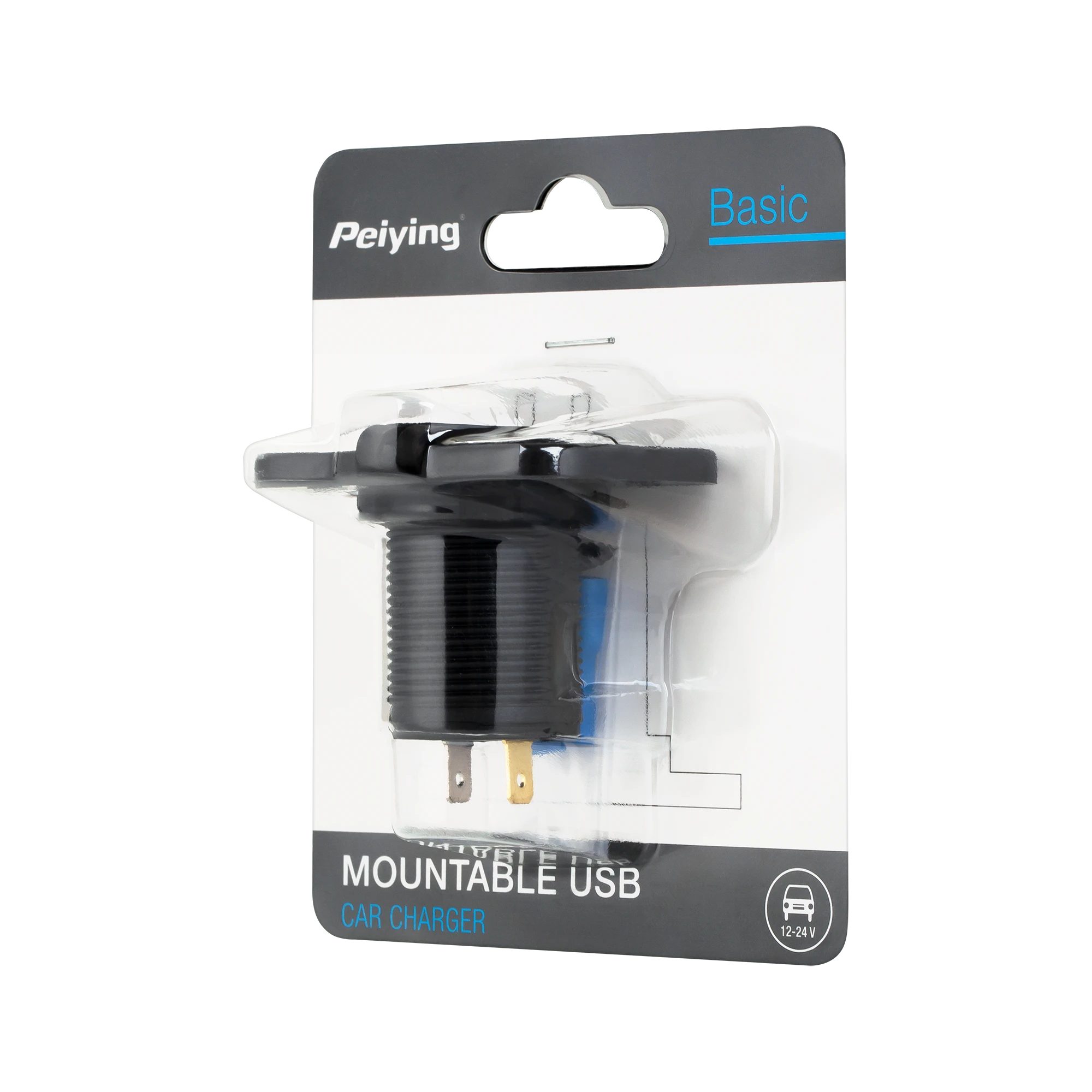 Peiying Montuojamas automobilinis įkroviklis 2xUSB 3100mA E24