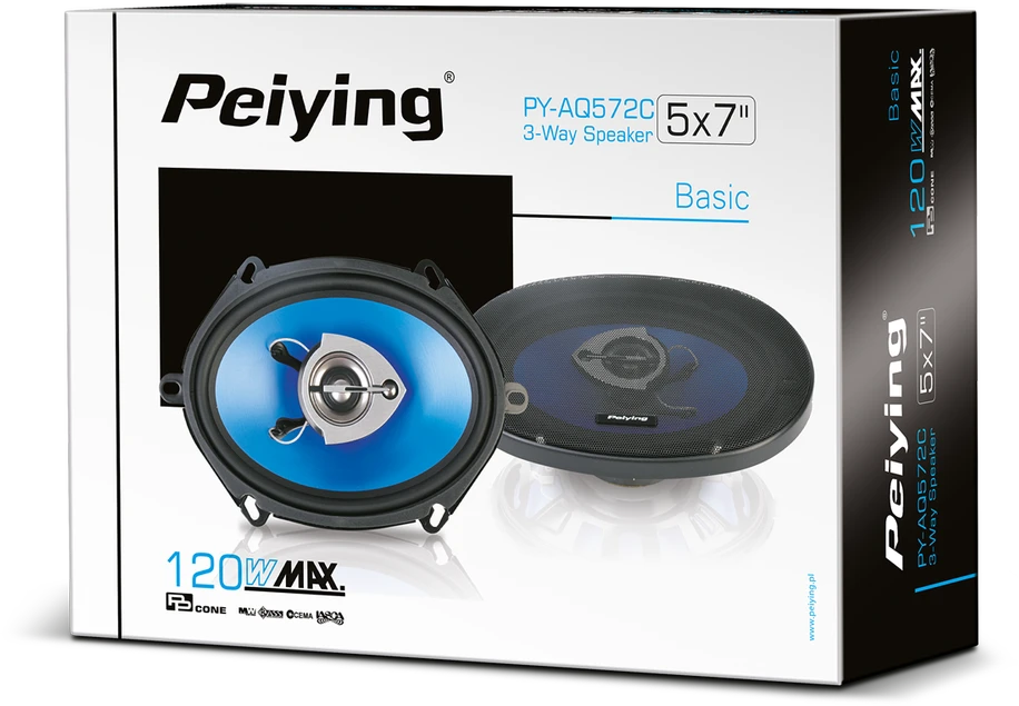 Peiying Automobilio garsiakalbis PY-AQ572C 5"x7"