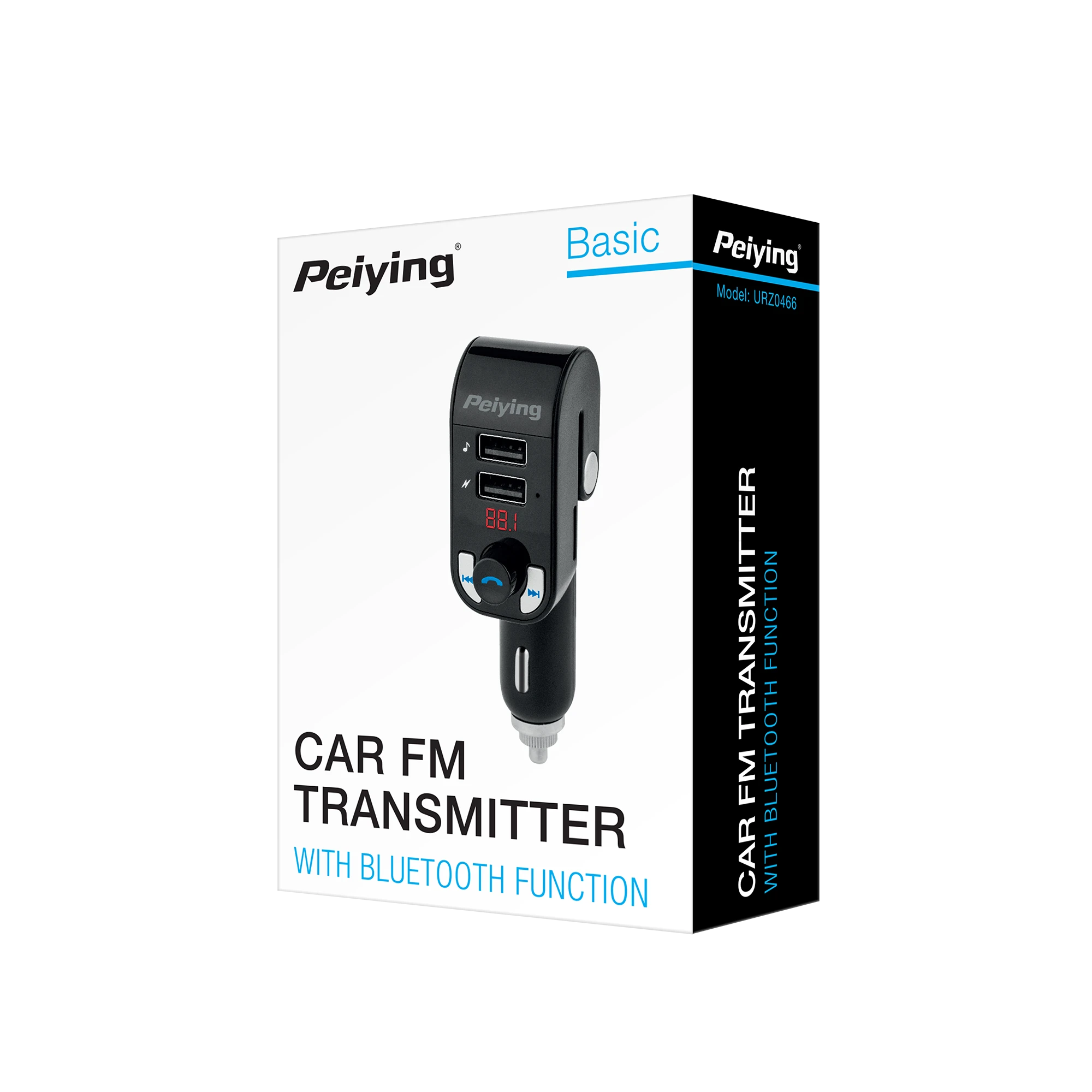 Peiying Automobilinis FM moduliatorius su Bluetooth
