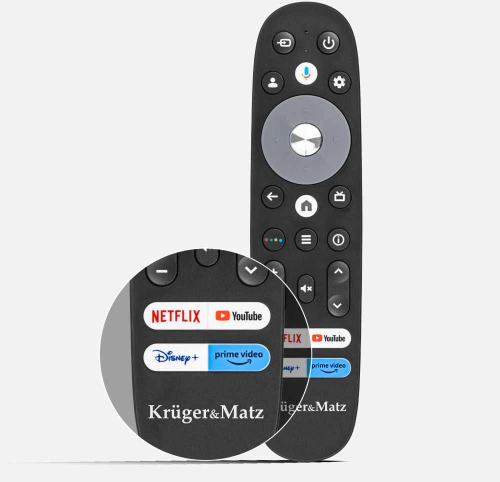 Nuotolinio valdymo pultas televizoriui Kruger & Matz Google TV