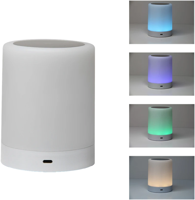 Plastrol Lampka nocna rgb; max 50lm; ładowanie usb-c