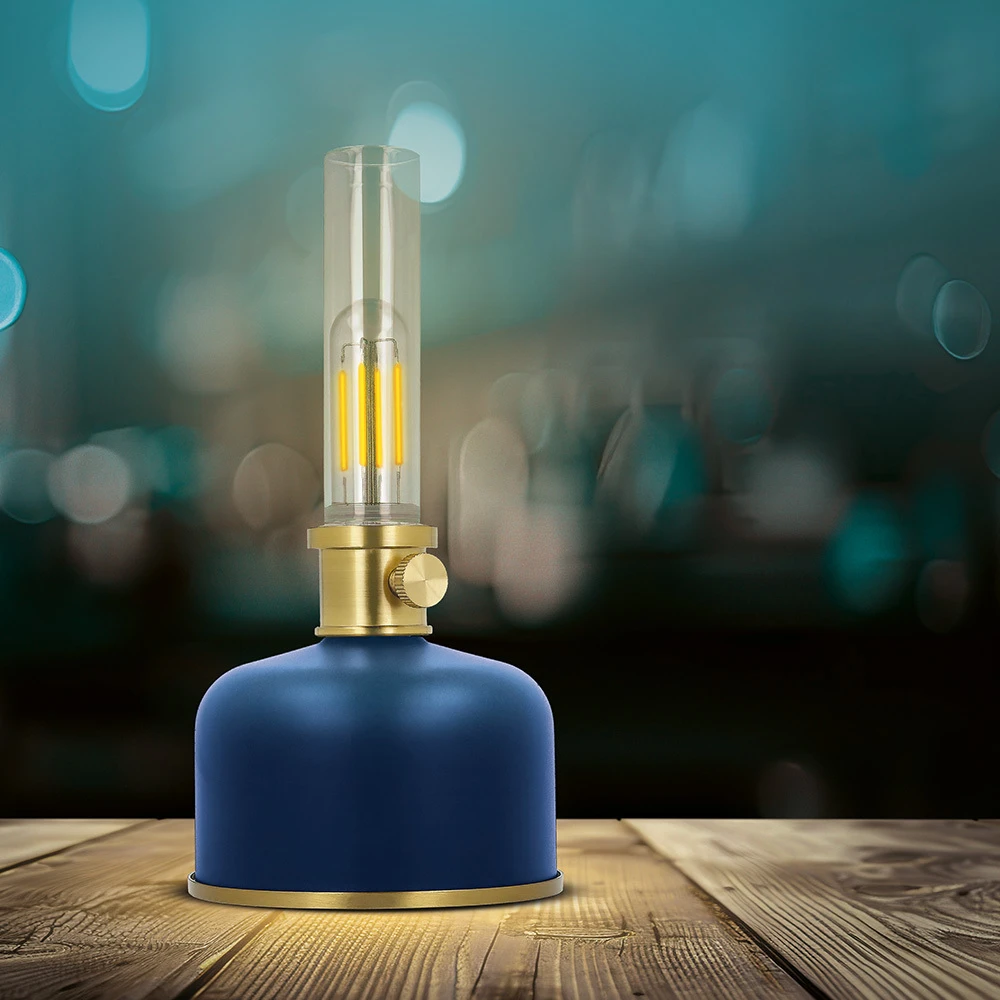 Plastrol Retro Petroleum LED lempa mėlynas FLR-35 Forever Light