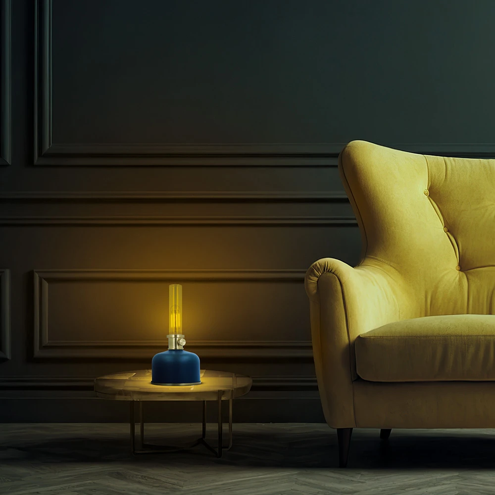 Plastrol Retro Petroleum LED lempa mėlynas FLR-35 Forever Light