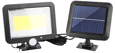Plastrol SUNARI saulės lempa LED FLS-06 COB PIR 8W 600lm 6000K 1800mAh Li-Ion Forever Light