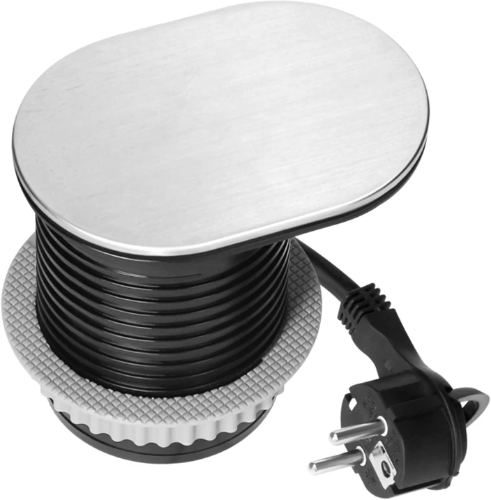 Plastrol Lizdas meblowe Montuojama, 1 złącze wtyczkowe , 1 złącze usb a, schuko