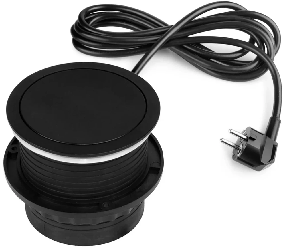 Plastrol Lizdas meblowe Montuojama, 3 złącza wtyczkowe schuko, 1xgniazdo usb a, 1xgniazdo usb c
