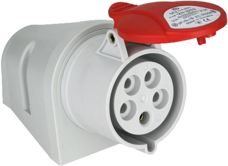Plastrol Lizdas Maitinimo lizdas 16A/5P, IP44