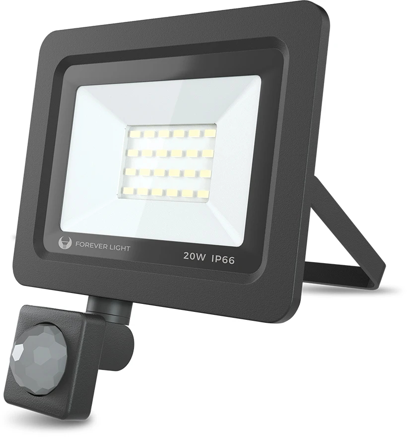 Plastrol Prožektorius LED PROXIM II 20W |4500K| PIR IP66 Forever Light