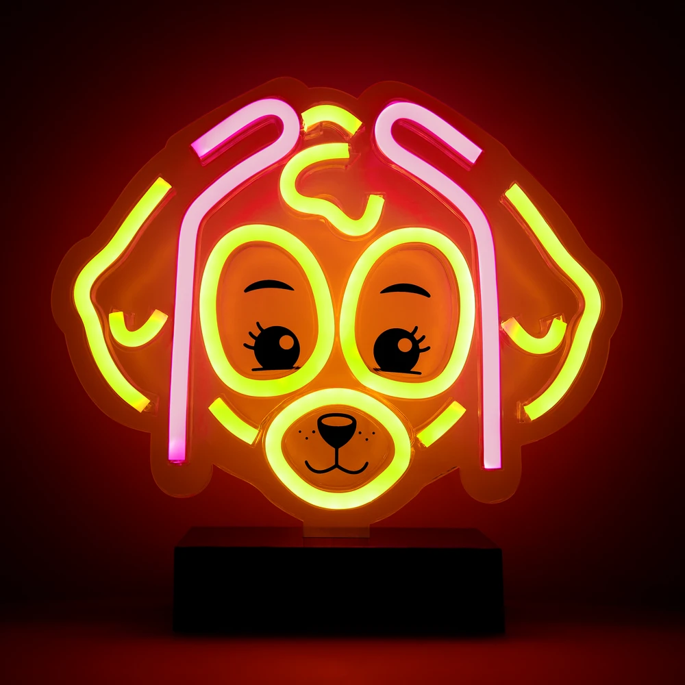 Plastrol Psi Patrol Neoninė LED lemputė su stovu Paw Patrol – Skye OW-120546