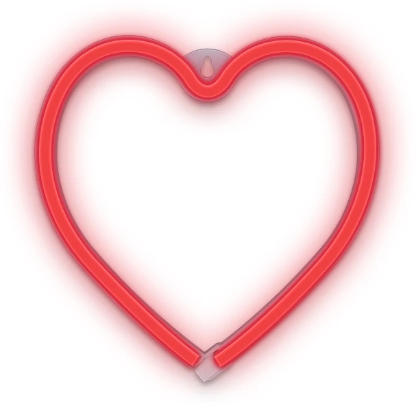 Plastrol Neoninė LED šviesa HEART raudona šikšnosparnis + USB FLNE07 Forever Light
