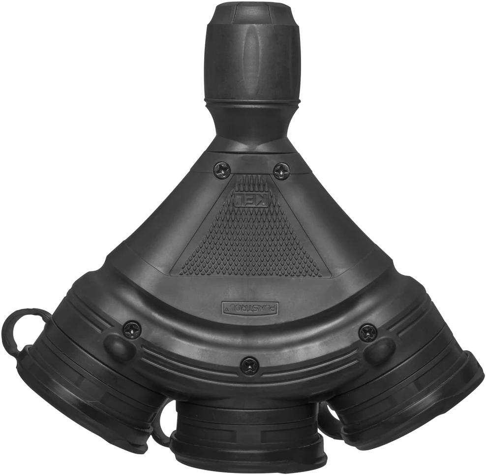 Plastrol 98-221# Lizdas gn-x3 trigubas su įžeminimu, juodas/juodas hermetiškas, IP54
