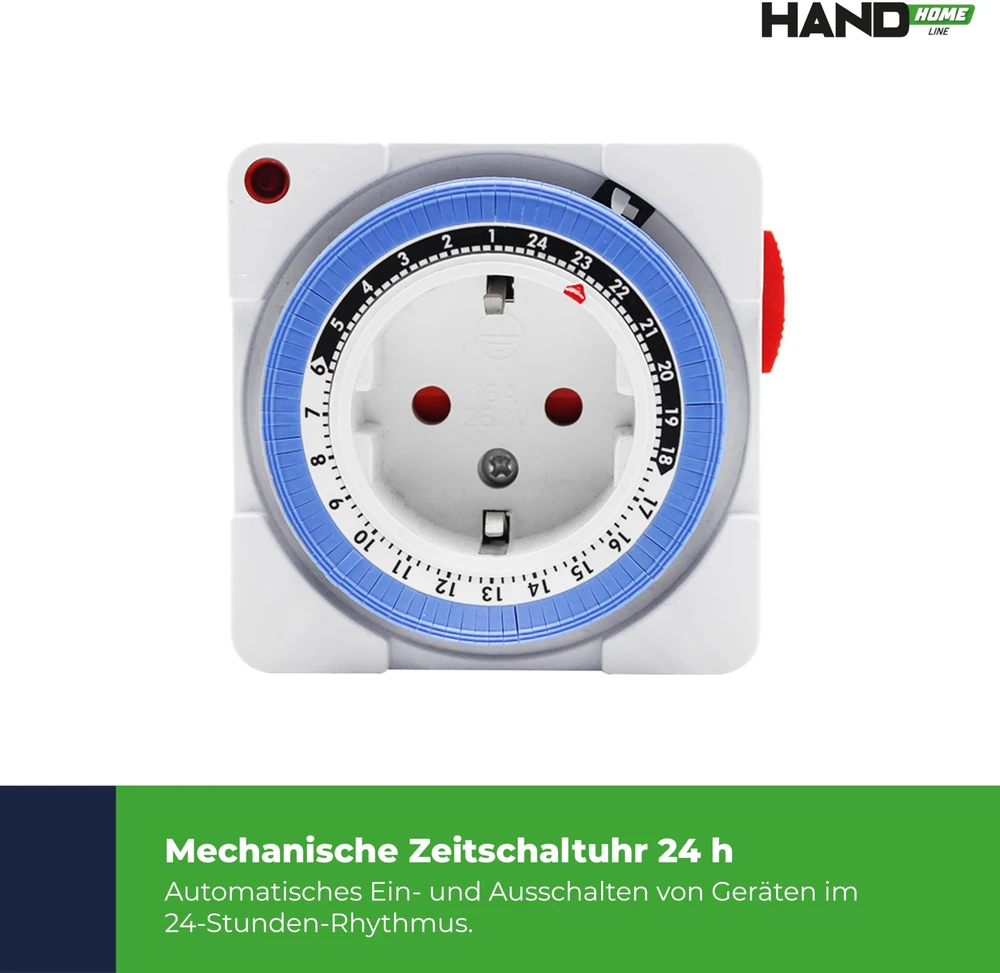 Plastrol Programator czasowy, Mechaninis, 24h; ip20 schuko