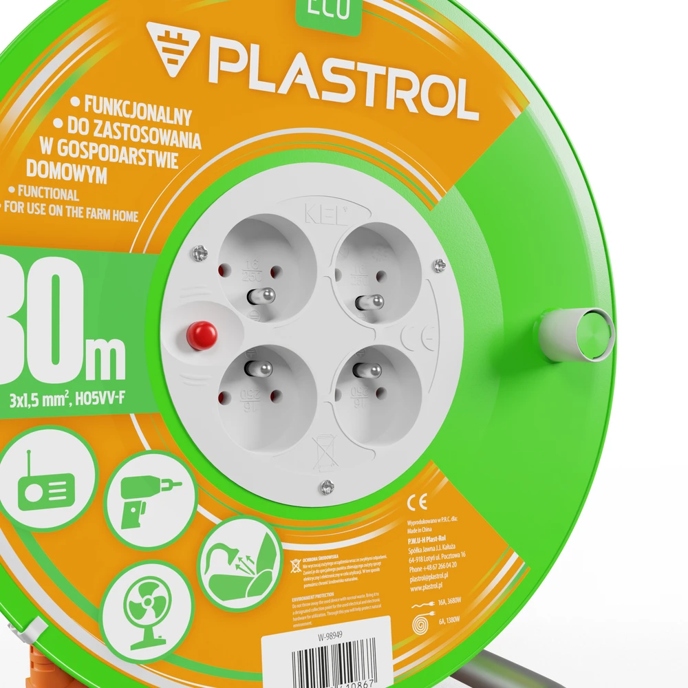 Plastrol Przedłużacz bębnowy eco
