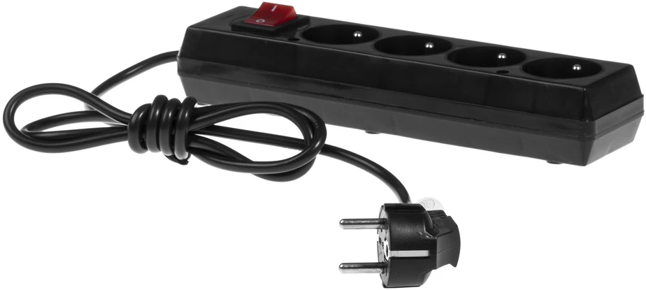 Plastrol Przedłużacz stały su czterokrotnym gniazdem wtyczkowym