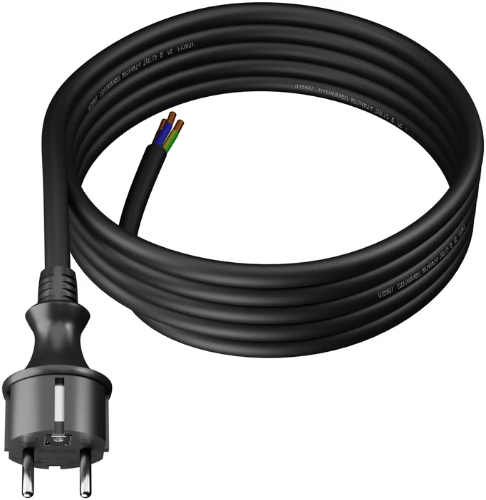 Plastrol Prijungimo kabelis su PP- 40H kištuku, H07RN- F 3x2.5, IP44, 3m (W- 97218)