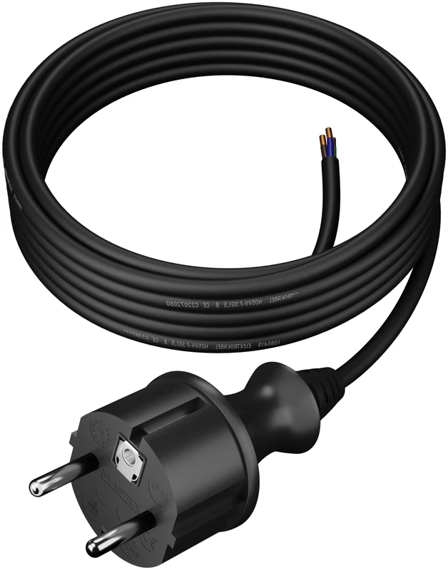 Plastrol Prijungimo kabelis su PP- 40H kištuku, H07RN- F 3x1, IP44, 5m (W- 97211)