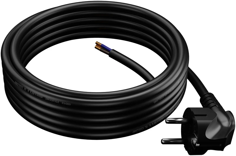 Plastrol Plast-Rol W-97186 prijungimo laidas 5m 3x1,5mm nenuimamas kištukas 16A UNI-SCHUCKO juodas
