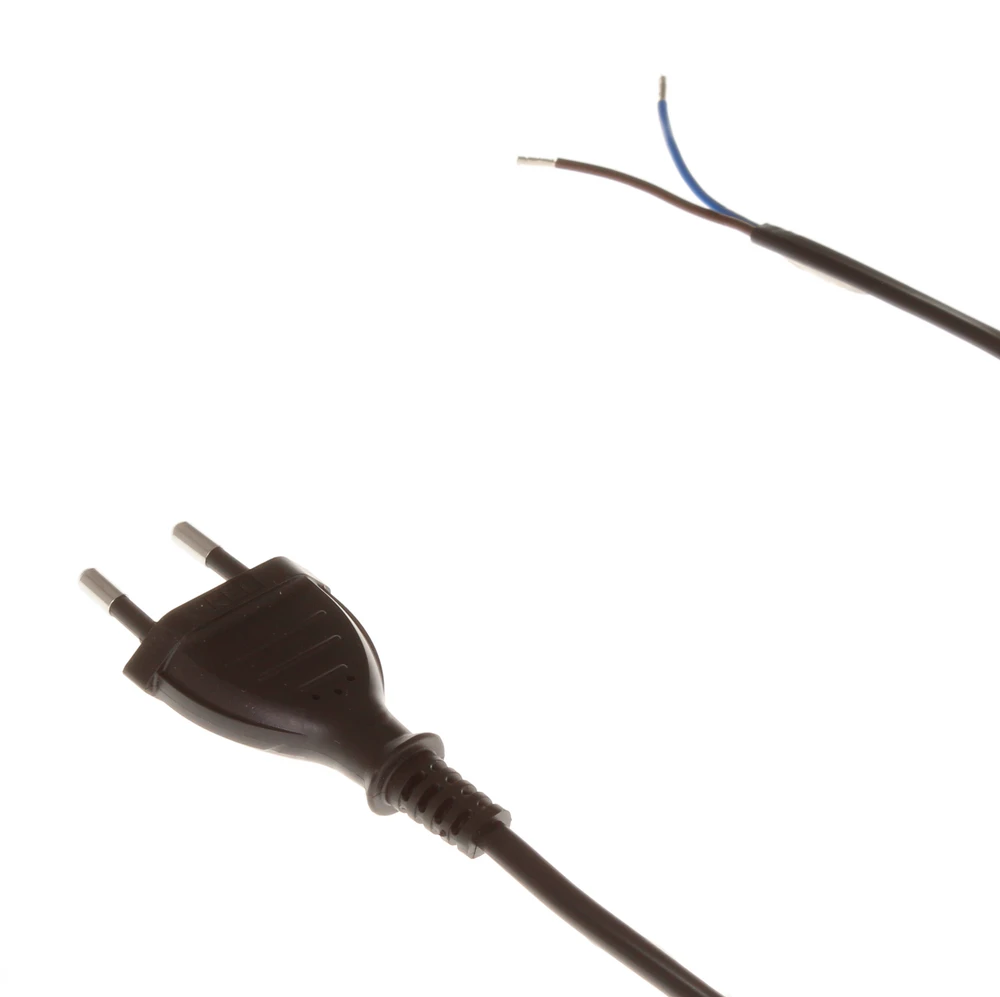 Plastrol Przyłączacz su wtyczką płaską su wyłącznikiem nożnym do lamp, dwutorowy, 250v, 2,5a, 1,9m, juoda