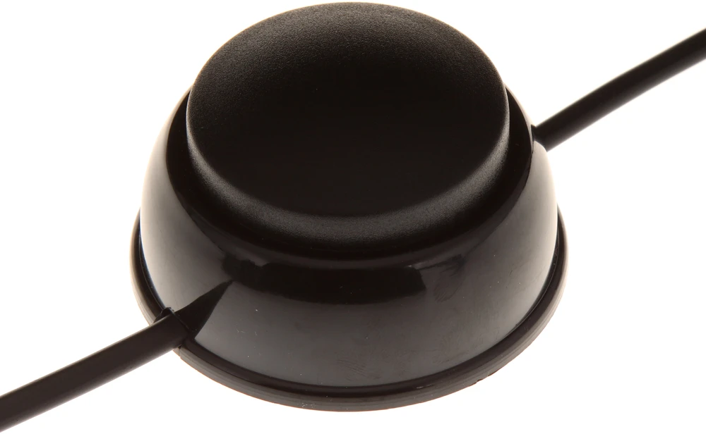 Plastrol Przyłączacz su wtyczką płaską su wyłącznikiem nożnym do lamp, dwutorowy, 250v, 2,5a, 1,9m, juoda