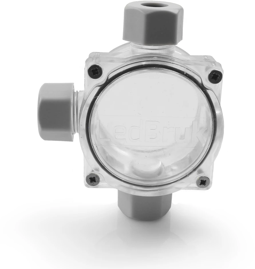 Plastrol Puszka n/t hermetyczna 3-dławicowa pg11 60x100x48, 4-9mm2, ip68, transparentna