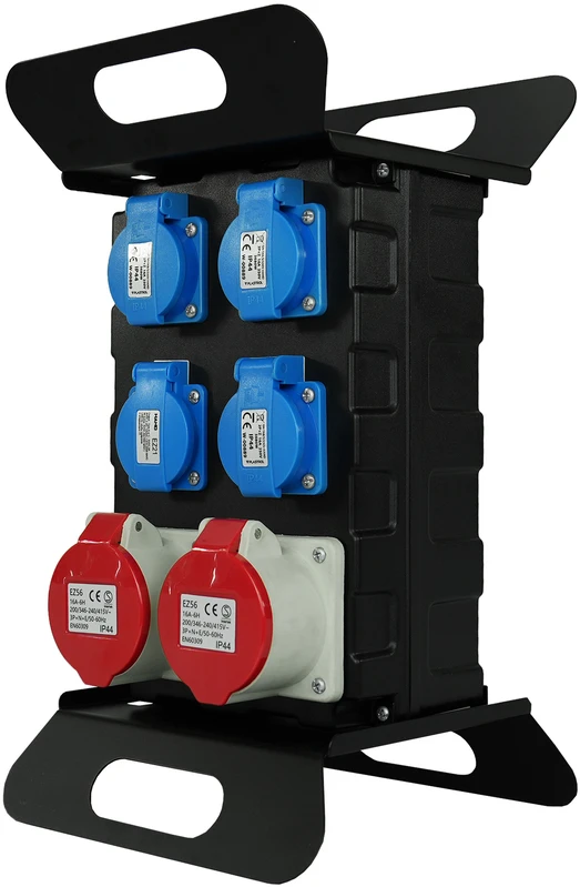 Plastrol Rozdzielnica budowlana przenośna siłowa su zabezpieczeniem;H07RN-F;52,5;400V, 2x4p+su;3x2p+su; 1xUSB; dł. przewodu 2m ; schuko