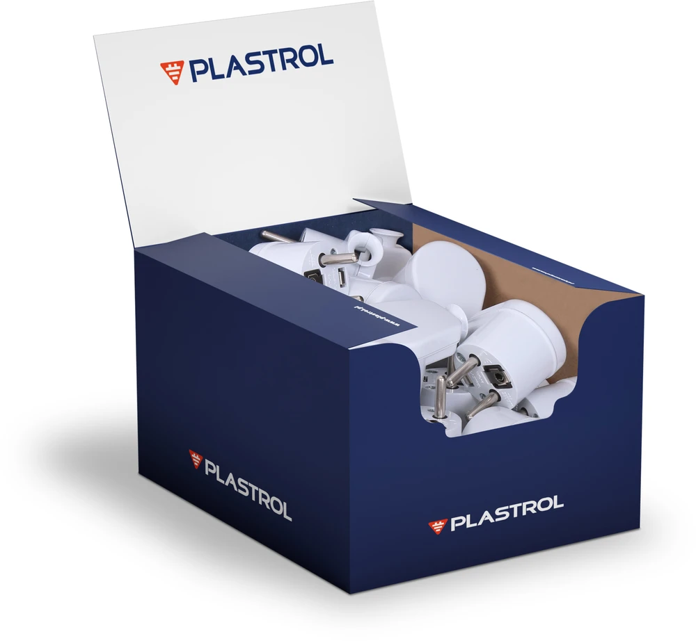 Plastrol Wtyczka rozbieralna, kątowa, 2p+su, 16a, 250v, wt-16 balta