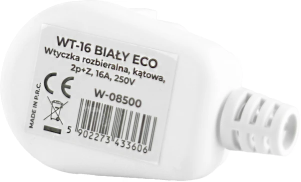 Plastrol Wtyczka rozbieralna, kątowa, 2p+su, 16a, 250v